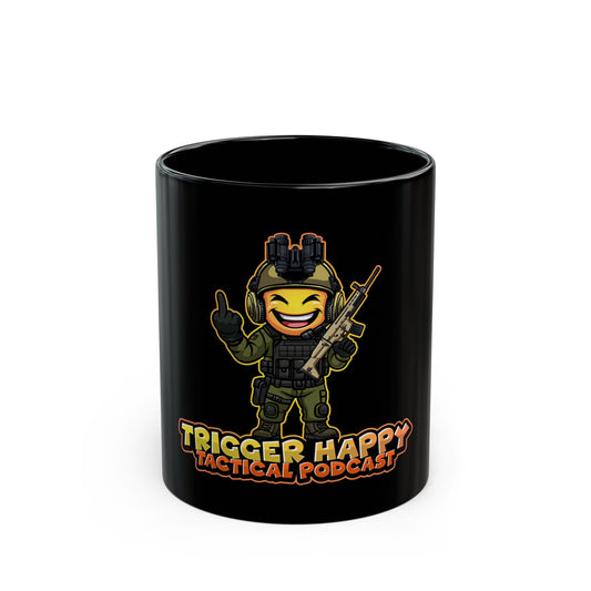 Trigger Happy Tactical Podcast Mug - Middle Finger