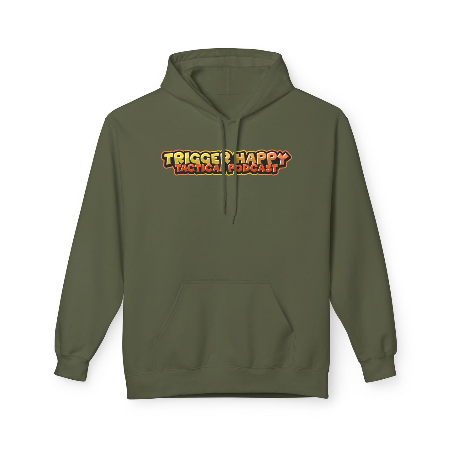 Trigger Happy Tactical Podcast - DONT BE A P*SSY Hoodie - Middle Finger - Black Gear