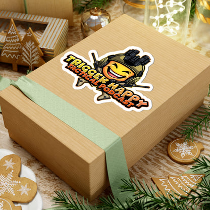 Trigger Happy Tactical Podcast Kiss-Cut Sticker — Head
